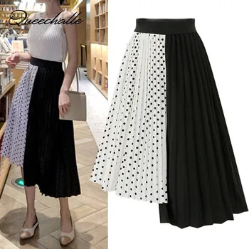 Queechalle L - 5XL Plus Size Skirt Women Black White Dots Print Patchwork A-line Pleated Skirt Female Asymmetrical Midi Dresses
Queechalle L - 5XL Plus Size Skirt Women Black White Dots Print Patchwork A-line Pleated Skirt Female Asymmetrical Midi Dresses