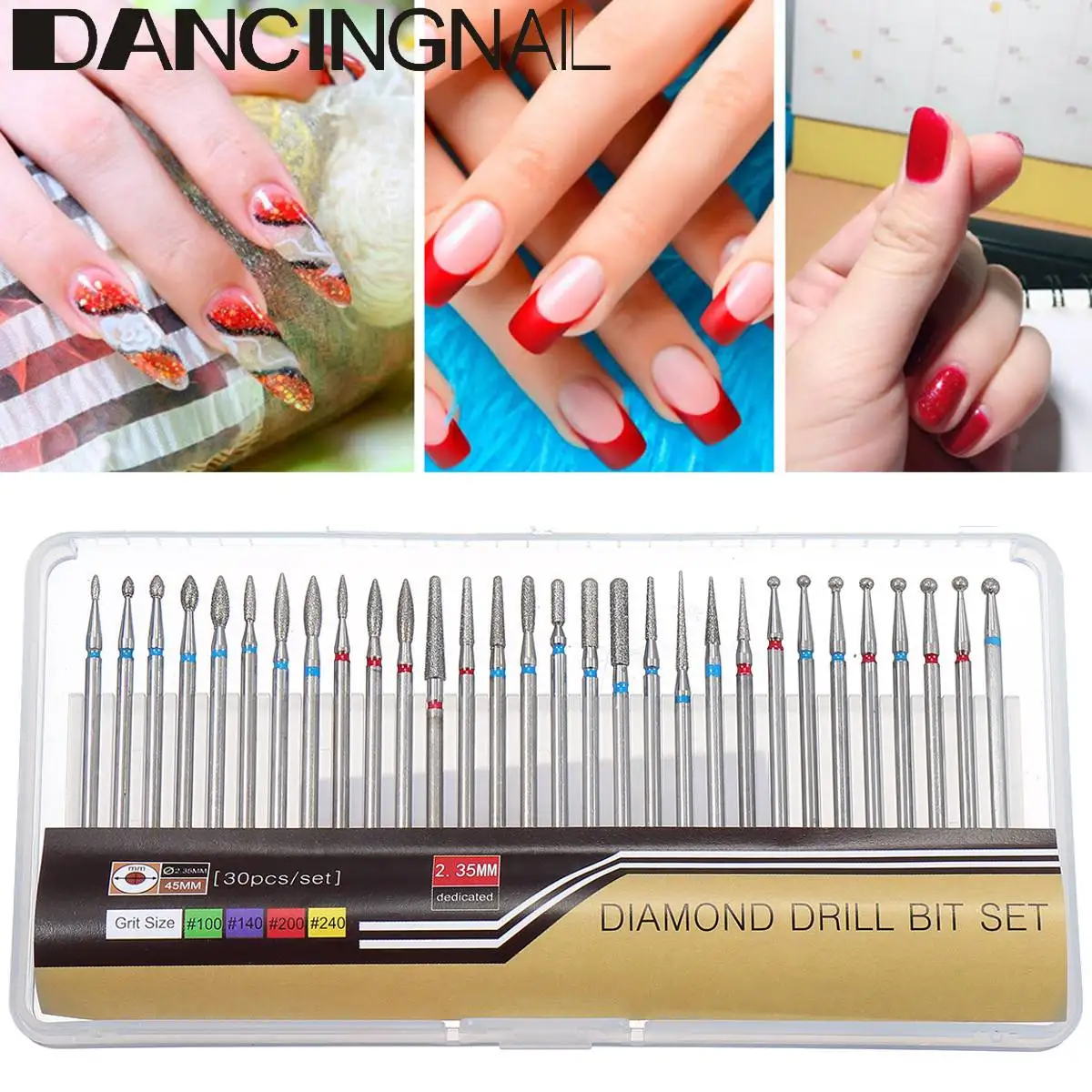 30Pc Diamond Nail Drill Bit Set Milling Cutter Rotary Burr Cutter Clean Files for Electric Manicure Machine Accessory NEW
30Pc Diamond Nail Drill Bit Set Milling Cutter Rotary Burr Cutter Clean Files for Electric Manicure Machine Accessory NEW