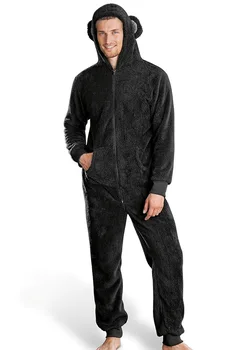 Winter Men Flannel Warm Onesies Adults Soft Hooded Jumpsuits Warm Sleep Lounge Clothing Unisex Pajamas Rompers A9010
Winter Men Flannel Warm Onesies Adults Soft Hooded Jumpsuits Warm Sleep Lounge Clothing Unisex Pajamas Rompers A9010