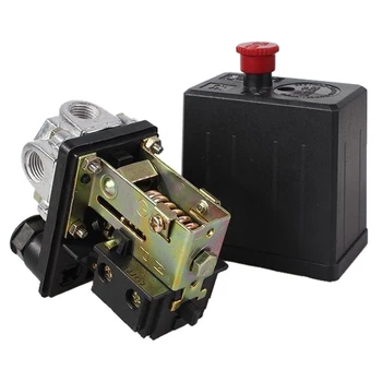 Heavy Duty Air Compressor Pressure Switch Control Valve 90 PSI -120 PSI Black Pressure Switches
Heavy Duty Air Compressor Pressure Switch Control Valve 90 PSI -120 PSI Black Pressure Switches