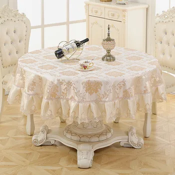 Europe Satin Lace Table Cloth Jacquard Square Round Tea Dining Tablecloth Size 180/200/220cm Household Dustproof Cover Tapete
Europe Satin Lace Table Cloth Jacquard Square Round Tea Dining Tablecloth Size 180/200/220cm Household Dustproof Cover Tapete