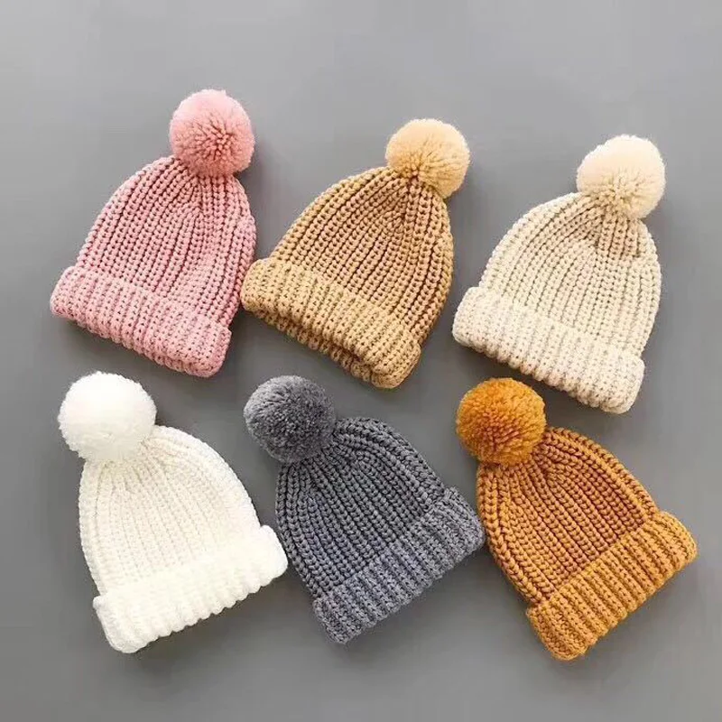 Candy colors Cute beanie hat Toddler kids Warm winter Wool pom pom knit hat kids Baby Boys Girls Cap 1-3Y Drop Shipping
Candy colors Cute beanie hat Toddler kids Warm winter Wool pom pom knit hat kids Baby Boys Girls Cap 1-3Y Drop Shipping