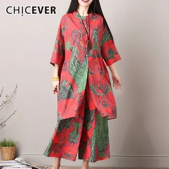 CHICEVER 2020 Two Piece Set Summer Costumes For Women Three Quarter Batwing Sleeve Long Top Print Wide Leg Pants Women's Top New
CHICEVER 2020 Two Piece Set Summer Costumes For Women Three Quarter Batwing Sleeve Long Top Print Wide Leg Pants Women's Top New