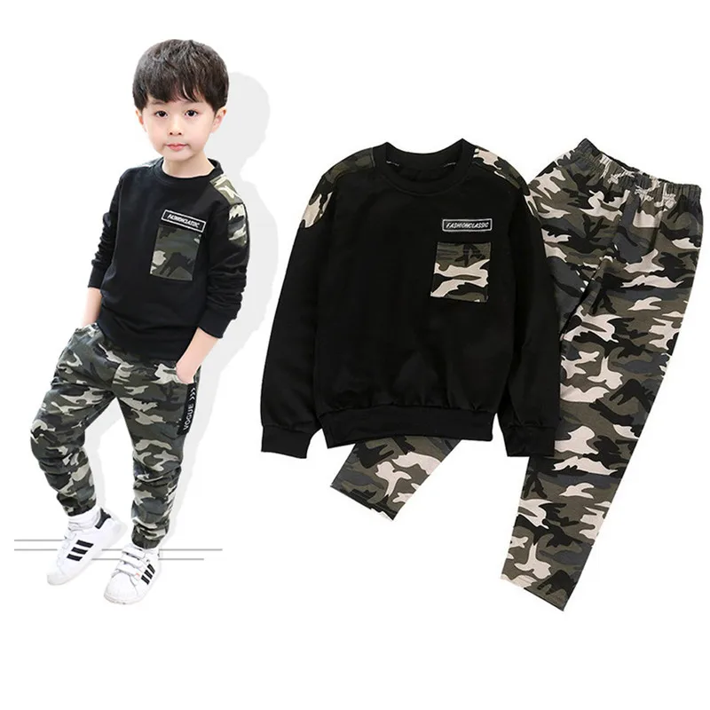 2PCS Cool Boy Fashion Camouflage Children Suit Kids Long Sleeve Tshirts +Pants Sweat Suit Tracksuit Sport Suit
2PCS Cool Boy Fashion Camouflage Children Suit Kids Long Sleeve Tshirts +Pants Sweat Suit Tracksuit Sport Suit