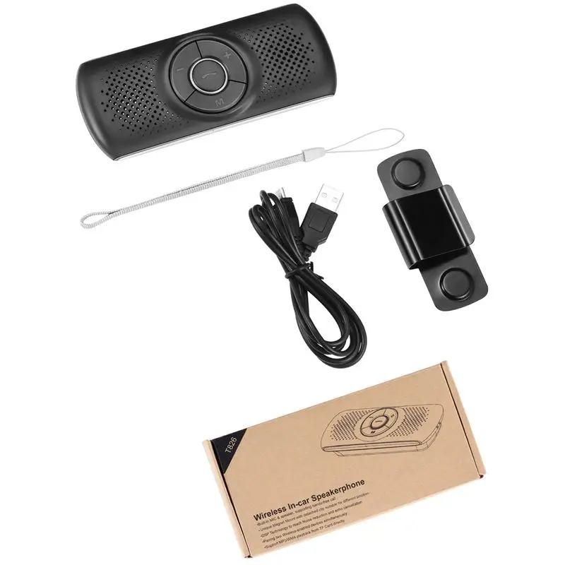 New Bluetooth 4.2 Multipoint Speakerphone Bass Stereo Aux Car Kit Speaker Handsfree Music Receiver Player - T826
New Bluetooth 4.2 Multipoint Speakerphone Bass Stereo Aux Car Kit Speaker Handsfree Music Receiver Player - T826