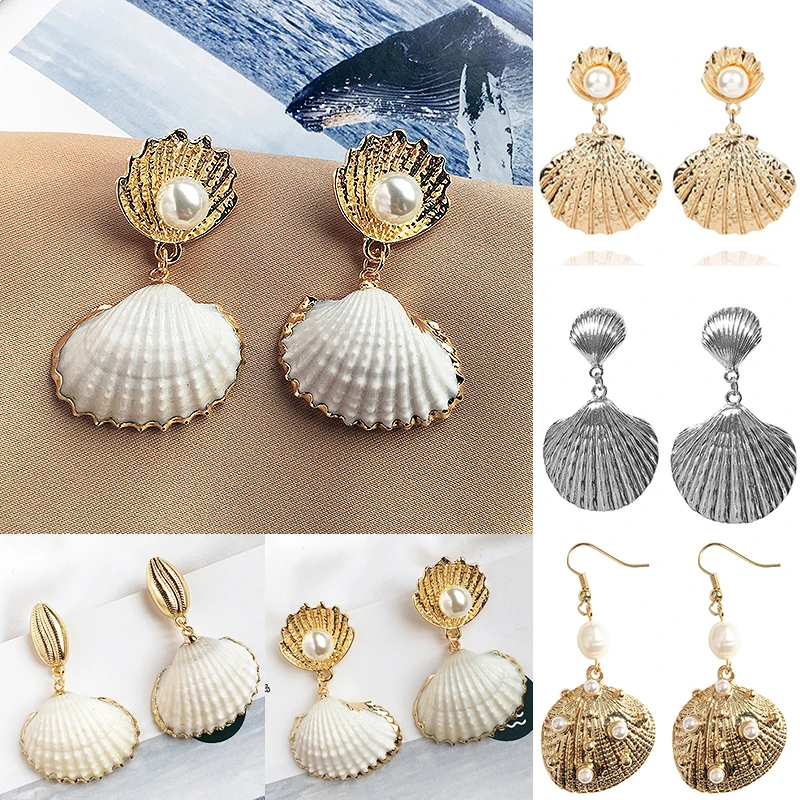 Natural Shell Pendant Earrings Bride Statement Dangle Sea New Jewelry Shell Women Summer Drop Earrings
Natural Shell Pendant Earrings Bride Statement Dangle Sea New Jewelry Shell Women Summer Drop Earrings