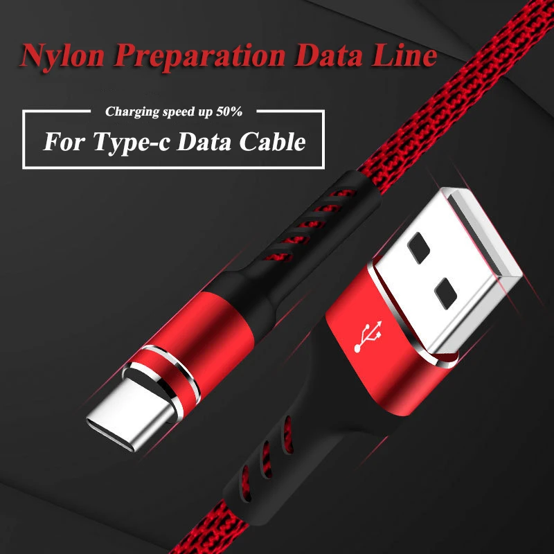 USB Type C Cable For Samsung S9 S8 Fast Charge Type-C Mobile Phone Charging Wire USB C Cable For Xiaomi mi9 Redmi note 7 Charger
USB Type C Cable For Samsung S9 S8 Fast Charge Type-C Mobile Phone Charging Wire USB C Cable For Xiaomi mi9 Redmi note 7 Charger
