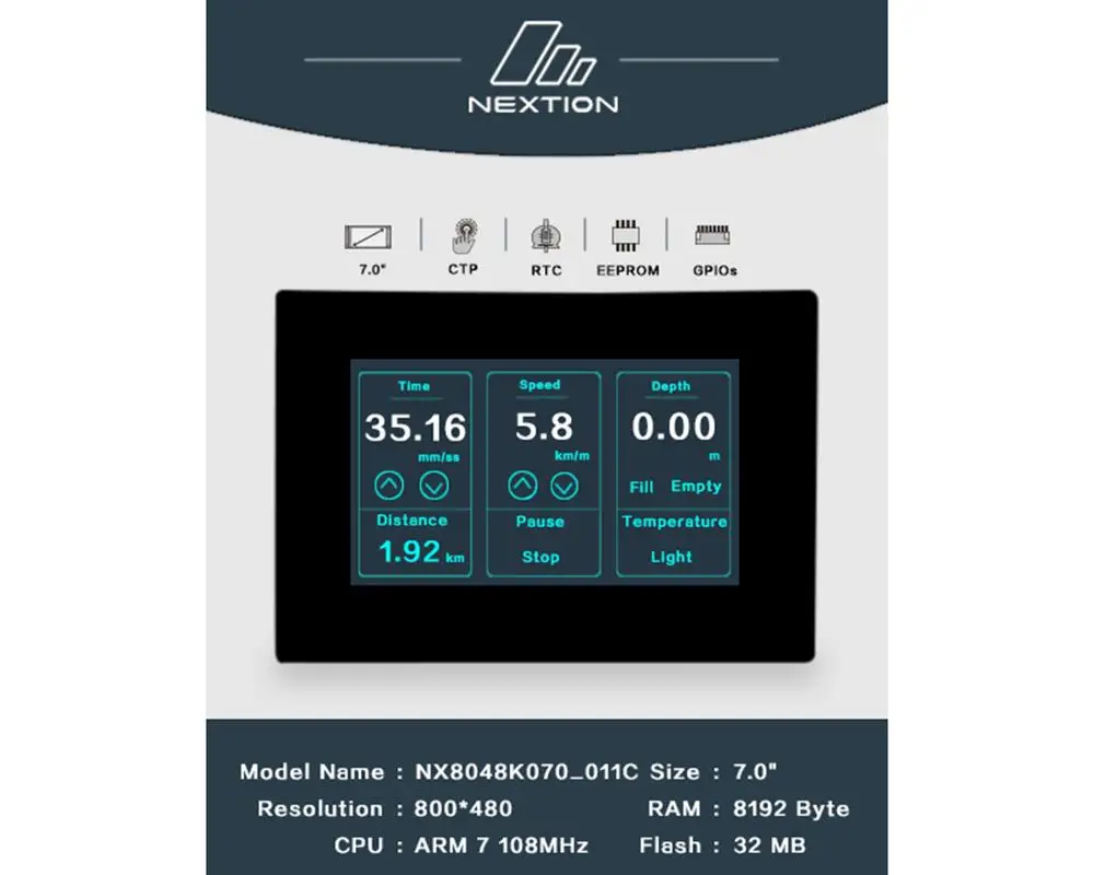 Nextion Enhanced NX8048K070-011C Capacitive Touch HMI Display With Enclosure USART TFT LCD Module
Nextion Enhanced NX8048K070-011C Capacitive Touch HMI Display With Enclosure USART TFT LCD Module