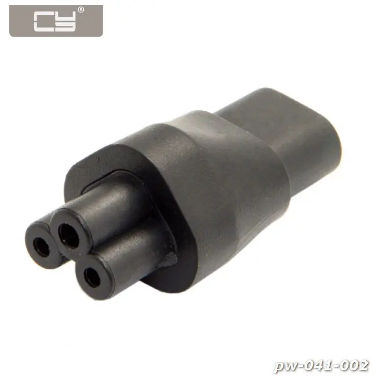CYDZ Cloverleaf Power Supply Mains Adapter Convertor IEC 320 C8 Plug to C5 Receptacle
CYDZ Cloverleaf Power Supply Mains Adapter Convertor IEC 320 C8 Plug to C5 Receptacle