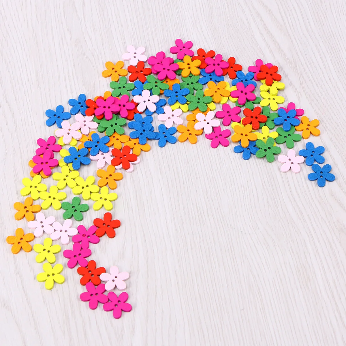 Star Shape Snowflake Christmas Wooden Button Scrapbooking Sewing Cardmaking