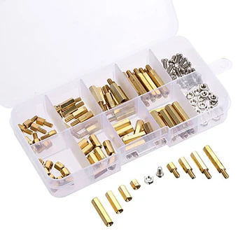 180pcs/Set Brass Copper Spacing Screw Brass Threaded Pillar Motherboard Standoff Spacer Kit Fastener Tool Wood Screw Set
180pcs/Set Brass Copper Spacing Screw Brass Threaded Pillar Motherboard Standoff Spacer Kit Fastener Tool Wood Screw Set