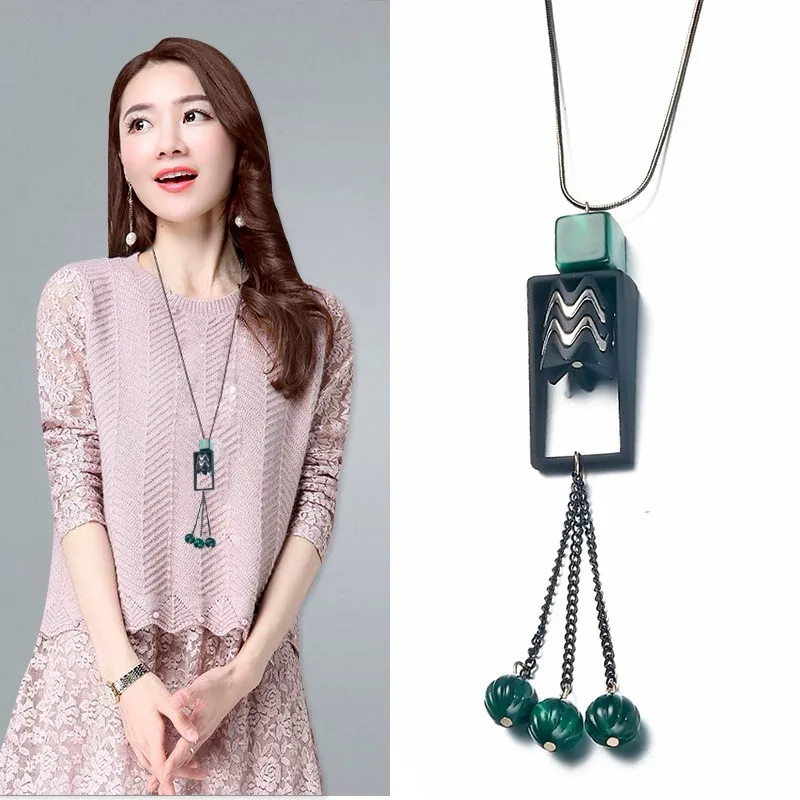 Meyfflin Acrylic Long Necklaces for Women 2019 Fashion Geometric Beads Tassel Sweater Chain Necklaces & Pendants Jewelry Koyle
Meyfflin Acrylic Long Necklaces for Women 2019 Fashion Geometric Beads Tassel Sweater Chain Necklaces & Pendants Jewelry Koyle