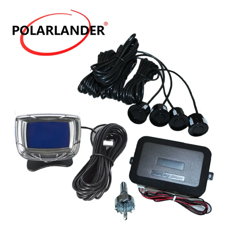 Radar Monitor System liquid crystal display 12V 4 Sensors buzzing Display Car Reverse Backup | Автомобили и мотоциклы