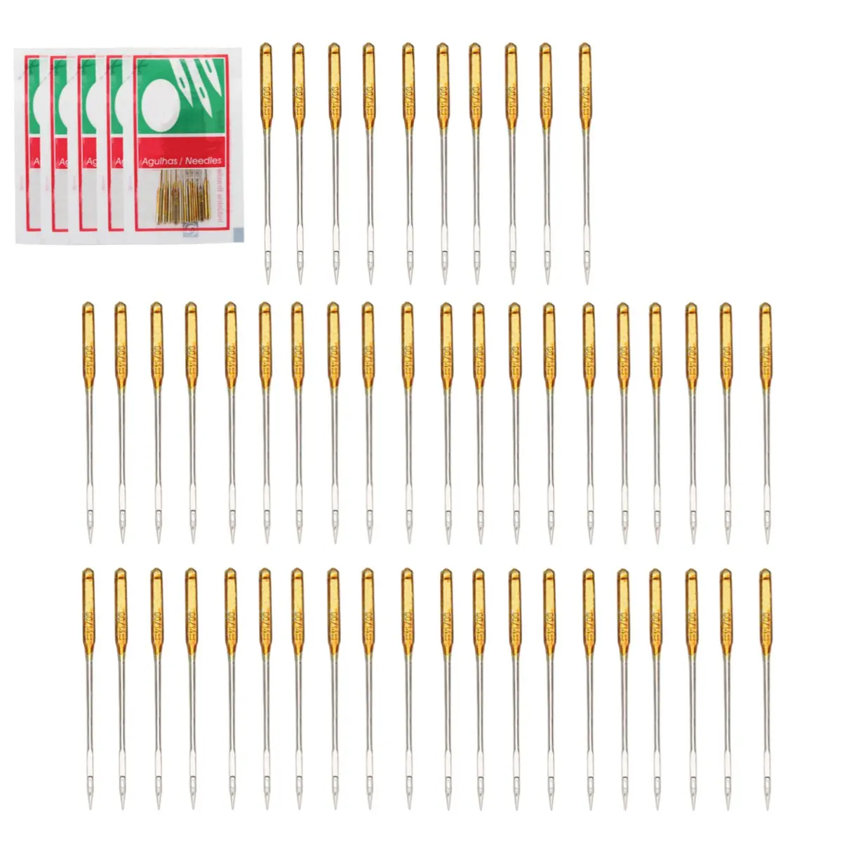 50pcs Household Sewing Machine Needles For Singer Janome Juki Also Fit Old Sewing Macine 90/14
50pcs Household Sewing Machine Needles For Singer Janome Juki Also Fit Old Sewing Macine 90/14