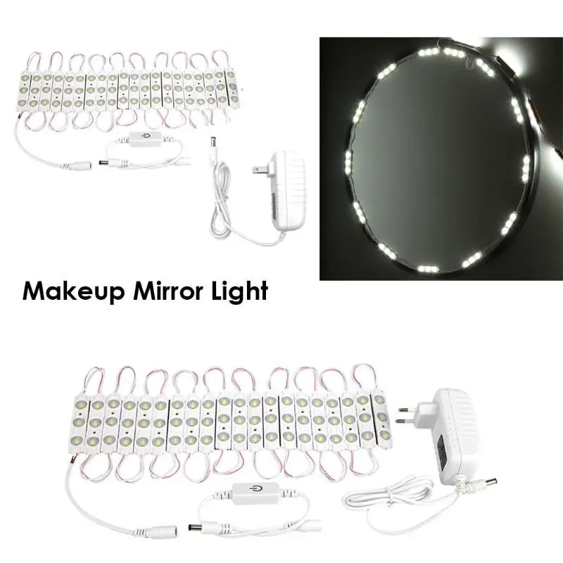 60 LED Makeup Mirror Lights Touch Dimmable Cosmetic Lighted Vanity Bulb Lamp Adjustable Make up Mirrors Brightness lights
60 LED Makeup Mirror Lights Touch Dimmable Cosmetic Lighted Vanity Bulb Lamp Adjustable Make up Mirrors Brightness lights