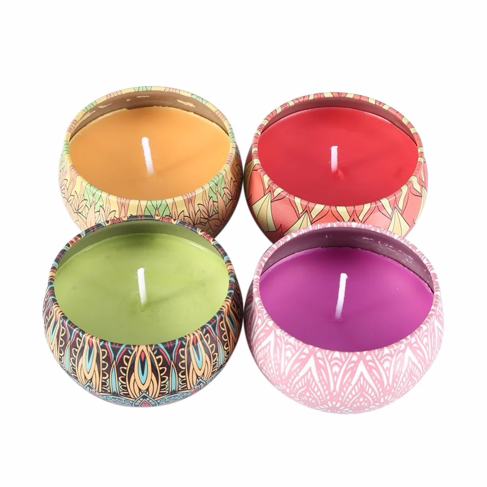 4PCS/Set Portable Candlestick Scented Candles Rose Jasmine Lavender Gardenia Tin Candle Gift Birthday Wedding Party Home Decor
4PCS/Set Portable Candlestick Scented Candles Rose Jasmine Lavender Gardenia Tin Candle Gift Birthday Wedding Party Home Decor