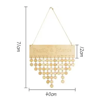 ALLOYSEED Wooden Calendar Friends Family Birthday Reminder Wall Hanging Calendario Special Dates Sign Planner Board Decor Gift
ALLOYSEED Wooden Calendar Friends Family Birthday Reminder Wall Hanging Calendario Special Dates Sign Planner Board Decor Gift
