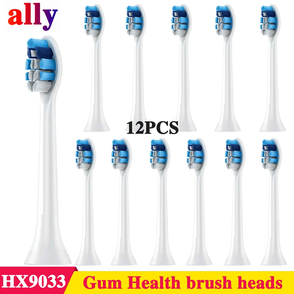 12pcs Replacement Toothbrush Heads For Sonicare Fits 2 Series Plaque Control 3 Series Gum Health Electric Toothbrush HX9033 
12pcs Replacement Toothbrush Heads For Sonicare Fits 2 Series Plaque Control 3 Series Gum Health Electric Toothbrush HX9033