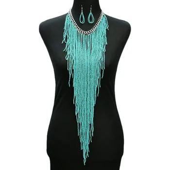 2019 New Ethnic Long Tassel Multi Layer Bohemian Necklace Set Exaggerated collares largos etnicos bohemios Women Jewelry
2019 New Ethnic Long Tassel Multi Layer Bohemian Necklace Set Exaggerated collares largos etnicos bohemios Women Jewelry