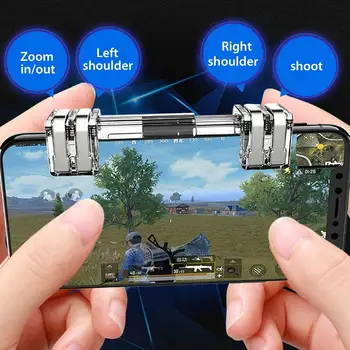 EastVita Mobile Phone Game Fire Button Smart Phone Metal Game Trigger L1 R1 Shooter for Knives Out / Survival Rules / PUBG
EastVita Mobile Phone Game Fire Button Smart Phone Metal Game Trigger L1 R1 Shooter for Knives Out / Survival Rules / PUBG