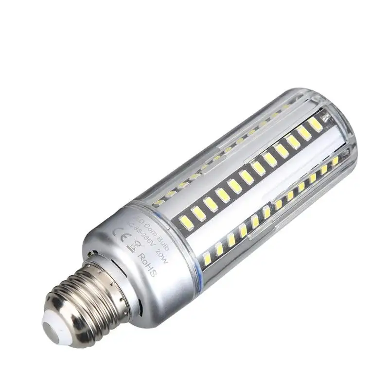 E27 LED Corn Light 20W 110V 220V Aluminum Cooling No Strobe 5736SMD LED Corn Bulb Spotlight E27 Light Bulb
E27 LED Corn Light 20W 110V 220V Aluminum Cooling No Strobe 5736SMD LED Corn Bulb Spotlight E27 Light Bulb