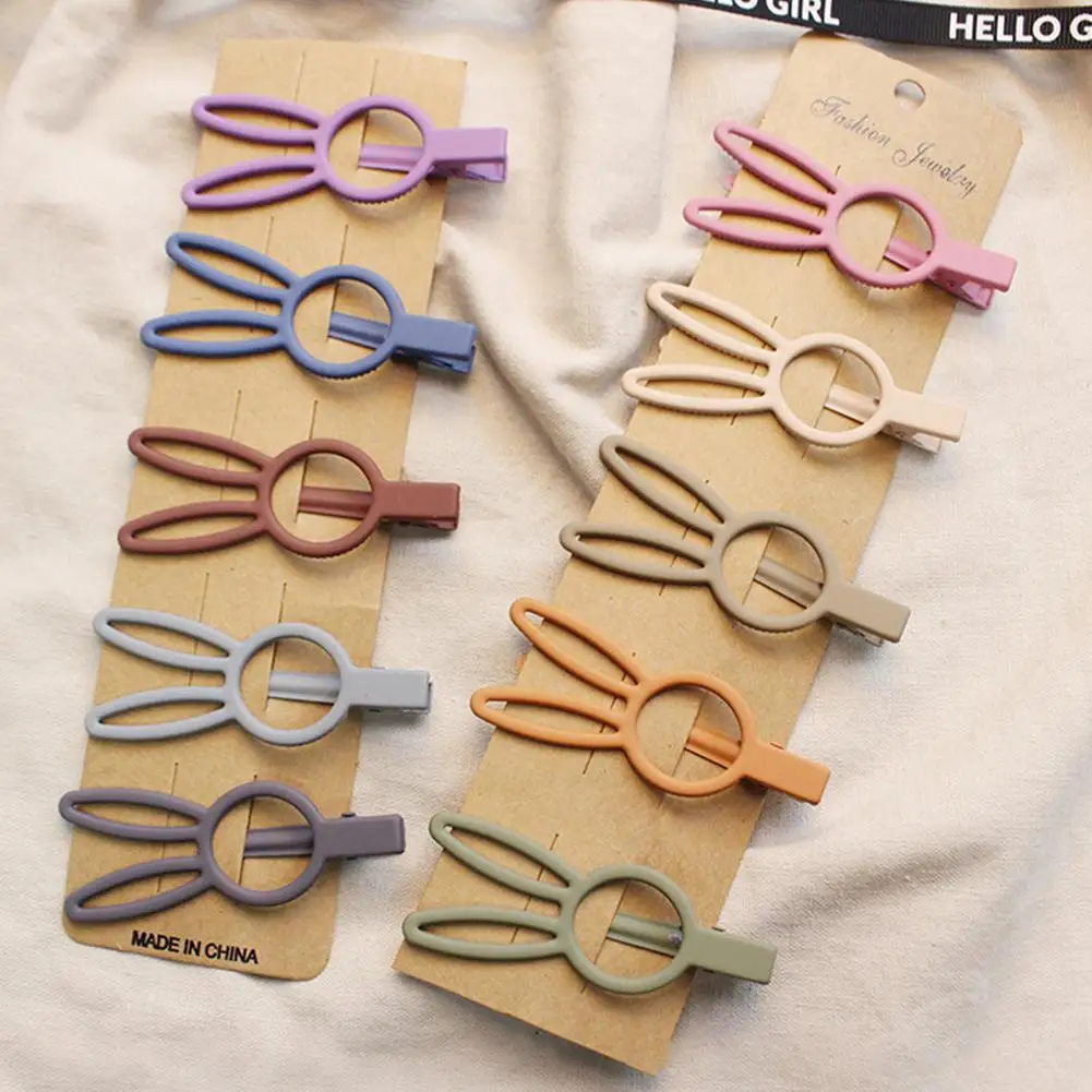 MISSKY Candy Color Solid Hair Clips For Women Hairpin Bunny Rabbit Ear Barrettes Hair Styling Tools New Hair Accessories
MISSKY Candy Color Solid Hair Clips For Women Hairpin Bunny Rabbit Ear Barrettes Hair Styling Tools New Hair Accessories