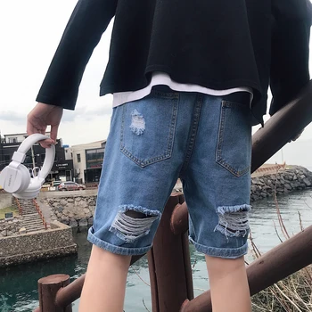 Summer New Short Jeans Men Fashion Solid Color Straight Torn Hole Casual Denim Five Pants Man Streetwear Hip Hop Loose Shorts
Summer New Short Jeans Men Fashion Solid Color Straight Torn Hole Casual Denim Five Pants Man Streetwear Hip Hop Loose Shorts