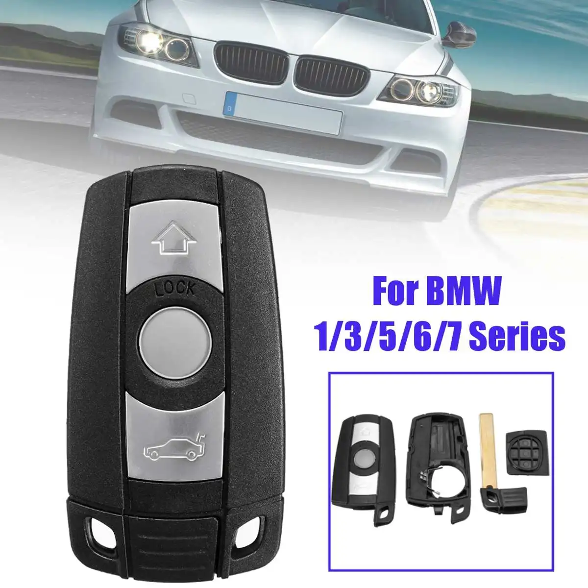 1 Pcs With Blade Remote 3 Button Car Key Shell Case Styling Cover Trim For BMW 1/3/5/6/7 Series E90 E92 E93 E60 E61 X1 X5 X6
1 Pcs With Blade Remote 3 Button Car Key Shell Case Styling Cover Trim For BMW 1/3/5/6/7 Series E90 E92 E93 E60 E61 X1 X5 X6