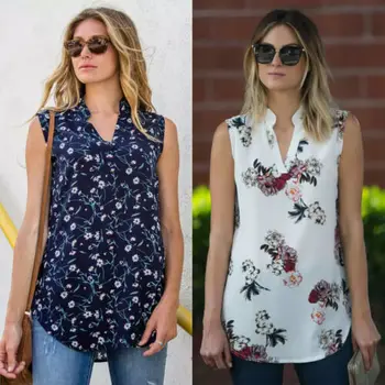 Hirigin Women Ladies Summer Print Top Sleeveless V Neck Shirt Blouse Casual Tops Shirts
Hirigin Women Ladies Summer Print Top Sleeveless V Neck Shirt Blouse Casual Tops Shirts