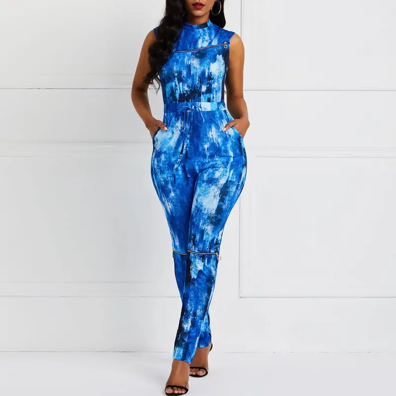 Summer Long Denim Jumpsuit Women Sexy Overalls Blue Streetwear Hipster Print Sleeveless Ladies Casual Jumpsuits 2019 New Arrival
Summer Long Denim Jumpsuit Women Sexy Overalls Blue Streetwear Hipster Print Sleeveless Ladies Casual Jumpsuits 2019 New Arrival
