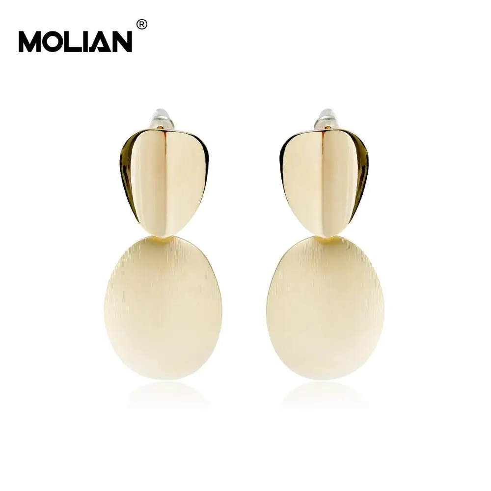 MOLIAN Round Cubic Zirconia Scrub Vintag drop earrings Silver Copper Gold Brushed texture Eardrop Simple jewelry for women Retro
MOLIAN Round Cubic Zirconia Scrub Vintag drop earrings Silver Copper Gold Brushed texture Eardrop Simple jewelry for women Retro