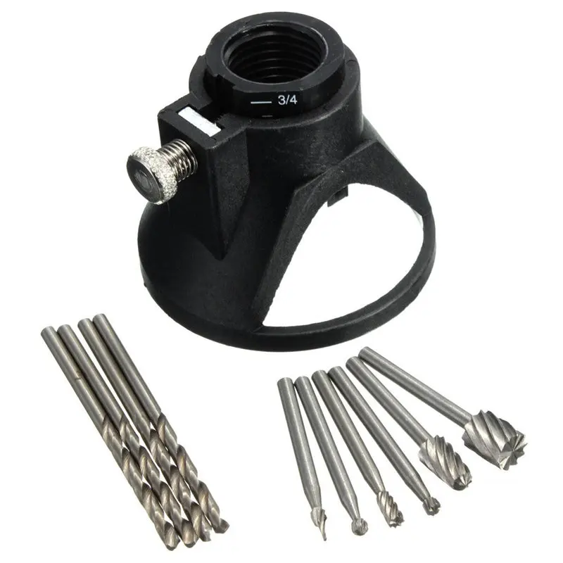New Arrival 6Pcs/set HSS Wood Milling Burrs + 1 Rotary Locator Cover + 4 Drill Bit Set For Dremel Best Price
New Arrival 6Pcs/set HSS Wood Milling Burrs + 1 Rotary Locator Cover + 4 Drill Bit Set For Dremel Best Price