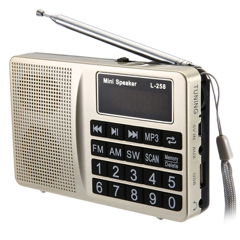 Radio Digital Demodulator Portable FM AM SW radio Bass Speaker MP3 Speaker Player LCD AUX US TF Stereo Radio
Radio Digital Demodulator Portable FM AM SW radio Bass Speaker MP3 Speaker Player LCD AUX US TF Stereo Radio
