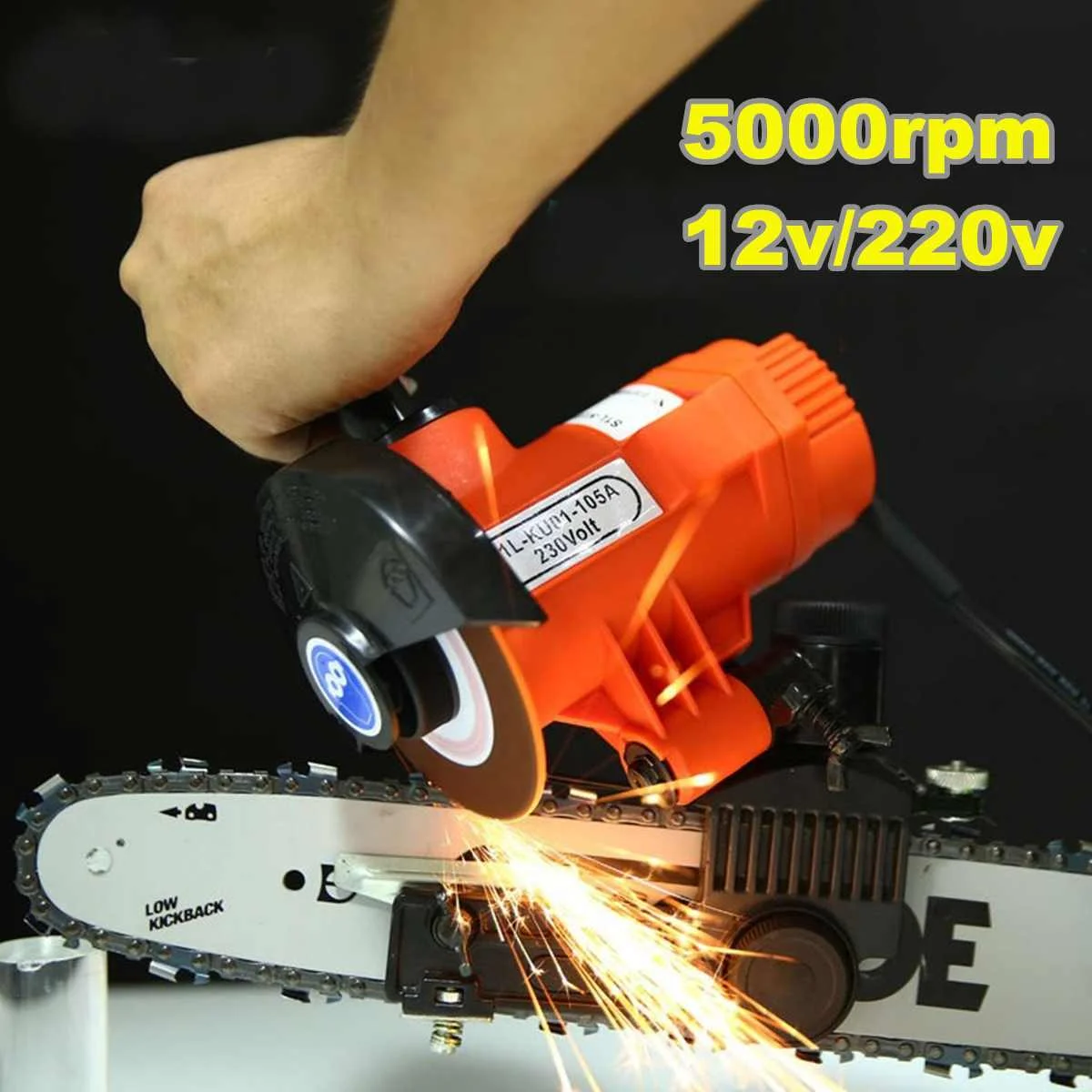 Electric Chainsaw Chain Saw Blade Grinder Wheel Sharpener Tool Wheel Guard Ruler Woodworking Power Tools Kit 12V/220V 85W
Electric Chainsaw Chain Saw Blade Grinder Wheel Sharpener Tool Wheel Guard Ruler Woodworking Power Tools Kit 12V/220V 85W