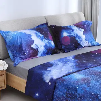 Bedding Set 2 Types 100% Polyester Duvet Cover Reactive Printing Starry Sky Pattern Three-piece Set
Bedding Set 2 Types 100% Polyester Duvet Cover Reactive Printing Starry Sky Pattern Three-piece Set