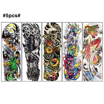5 Sheets Full Arm Temporary Tattoo Waterproof Tattoos Body Art Stickers One-time Temporary Tattoo Colorful Removable Sleeve
5 Sheets Full Arm Temporary Tattoo Waterproof Tattoos Body Art Stickers One-time Temporary Tattoo Colorful Removable Sleeve