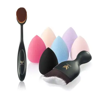 Professional Makeup Set Wave Foundation Brush Toothpaste Brush Latex Puff Cosmetic Set Beauty Cosmetic Makeup Tool
Professional Makeup Set Wave Foundation Brush Toothpaste Brush Latex Puff Cosmetic Set Beauty Cosmetic Makeup Tool