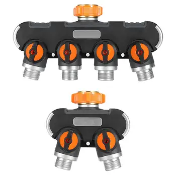 4 Split Garden Hose Garden Hose Tap Connector Quick Coupling 2 Split y-Joint Valve With US Plug