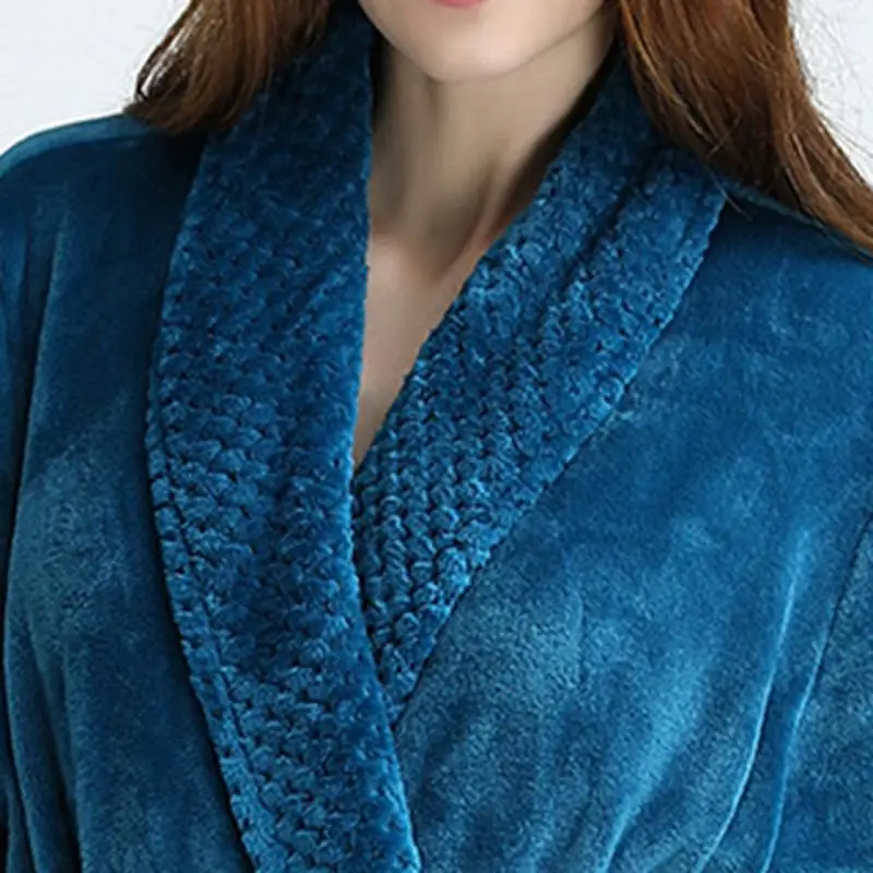 Новая осенне зимняя фланелевая ночная рубашка длинная Пижама банный халат для