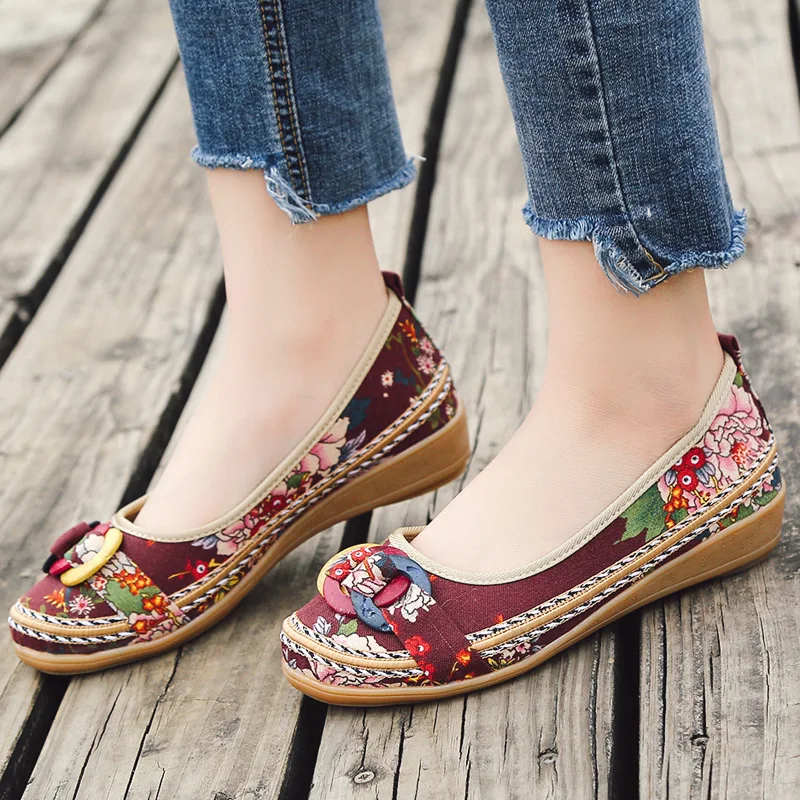 Women Wedges Pumps Medium Heels Casual Shoes Canvas Printing Pump Slip on Woman Shoes zapatos mujer ghn78
Women Wedges Pumps Medium Heels Casual Shoes Canvas Printing Pump Slip on Woman Shoes zapatos mujer ghn78
