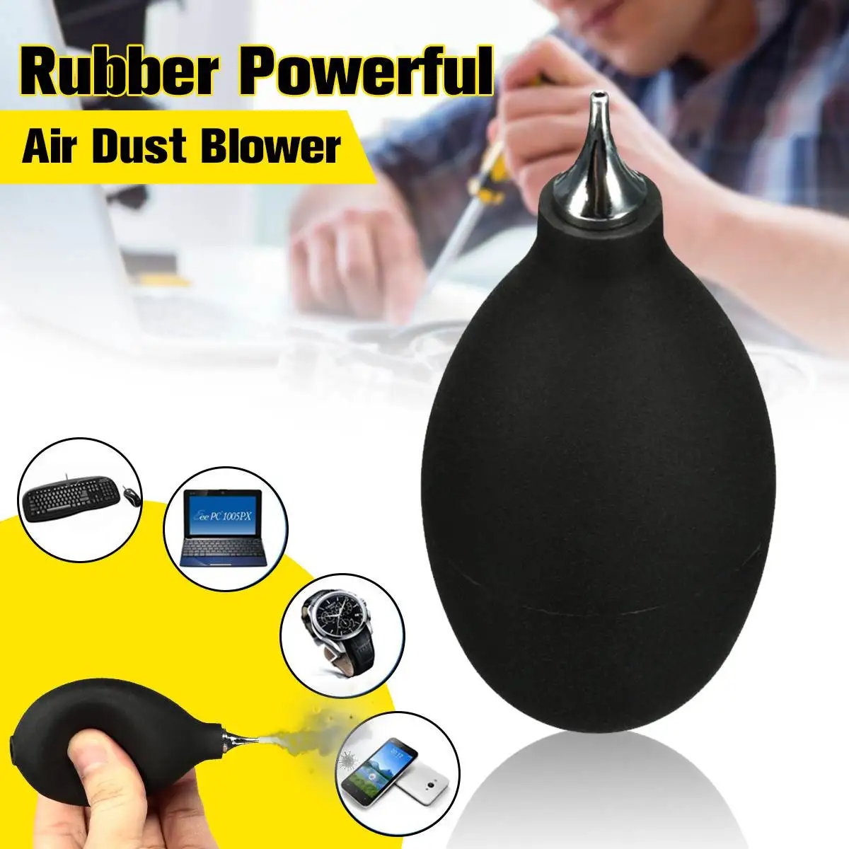 Universal Metal Mouth Dust Cleaner Air Blower Pump Camera Lens Keyboard Watch Mobile Phone Cleaning Tool for iPhone for Canon
Universal Metal Mouth Dust Cleaner Air Blower Pump Camera Lens Keyboard Watch Mobile Phone Cleaning Tool for iPhone for Canon