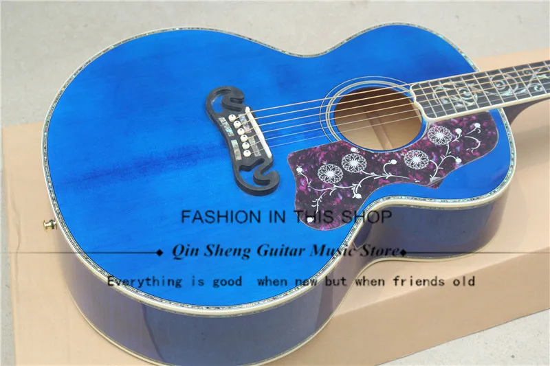 Picea Asperata 43' OM bule acoustic guitar with flamed maple veneer,rosewood fingerboard with shells mosaic,free shipping
Picea Asperata 43' OM bule acoustic guitar with flamed maple veneer,rosewood fingerboard with shells mosaic,free shipping