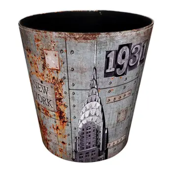 26*20*26CM 10L Retro Rust Waterproof Leather Trash Bin Waste Container Garbage Can
26*20*26CM 10L Retro Rust Waterproof Leather Trash Bin Waste Container Garbage Can