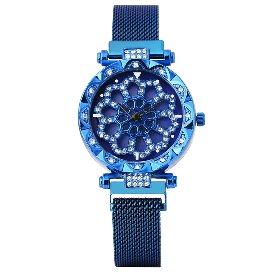 Women Watches Quartz Timepiece 6 Colors Choice Stainless Steel Magnet Buckle Flowers Rhinestones Dial Ladies Elegant Wristwatch
Women Watches Quartz Timepiece 6 Colors Choice Stainless Steel Magnet Buckle Flowers Rhinestones Dial Ladies Elegant Wristwatch