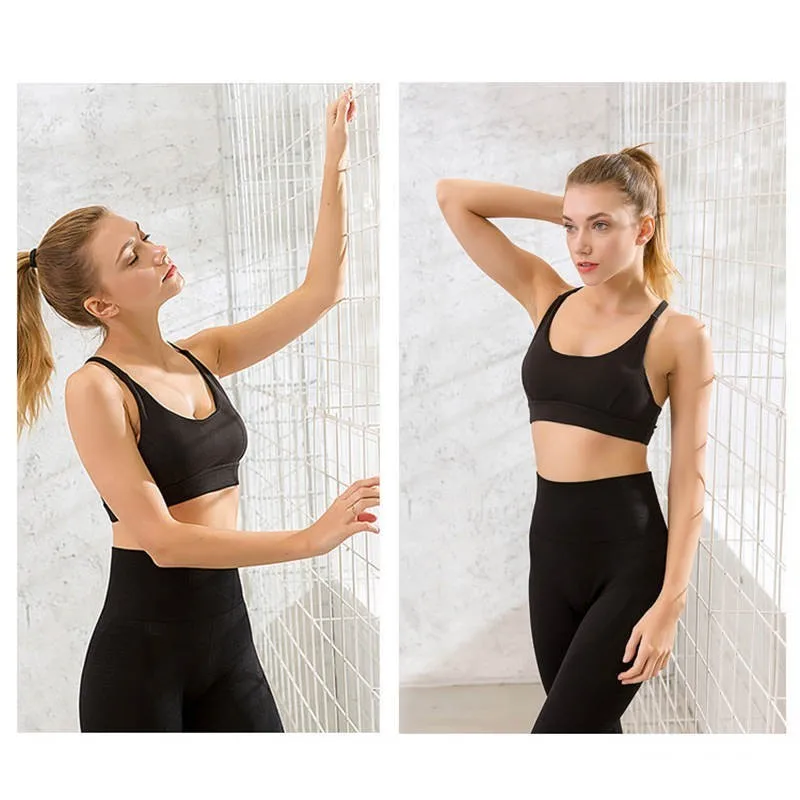 Women Gym Solid Sports Bra Sexy Vest Yoga Push Up Fitness Stanik Sportowy Running Tank Top Sport Padded Breathable Quick Dry Bh
Women Gym Solid Sports Bra Sexy Vest Yoga Push Up Fitness Stanik Sportowy Running Tank Top Sport Padded Breathable Quick Dry Bh