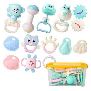 Infant Rattles Teether Toys Candy Colors Grab Shaking Bell Rattle Set with Storage Box for Newborn Baby Toddler
Infant Rattles Teether Toys Candy Colors Grab Shaking Bell Rattle Set with Storage Box for Newborn Baby Toddler