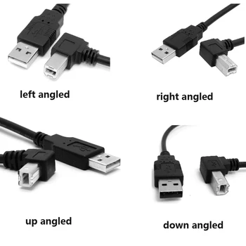 CYSM USB 2.0 A Male to B Male A/B M/M Printer Scanner HDD Cable 1.5m 0.5m 2m Black Down angled 90 Degree
CYSM USB 2.0 A Male to B Male A/B M/M Printer Scanner HDD Cable 1.5m 0.5m 2m Black Down angled 90 Degree