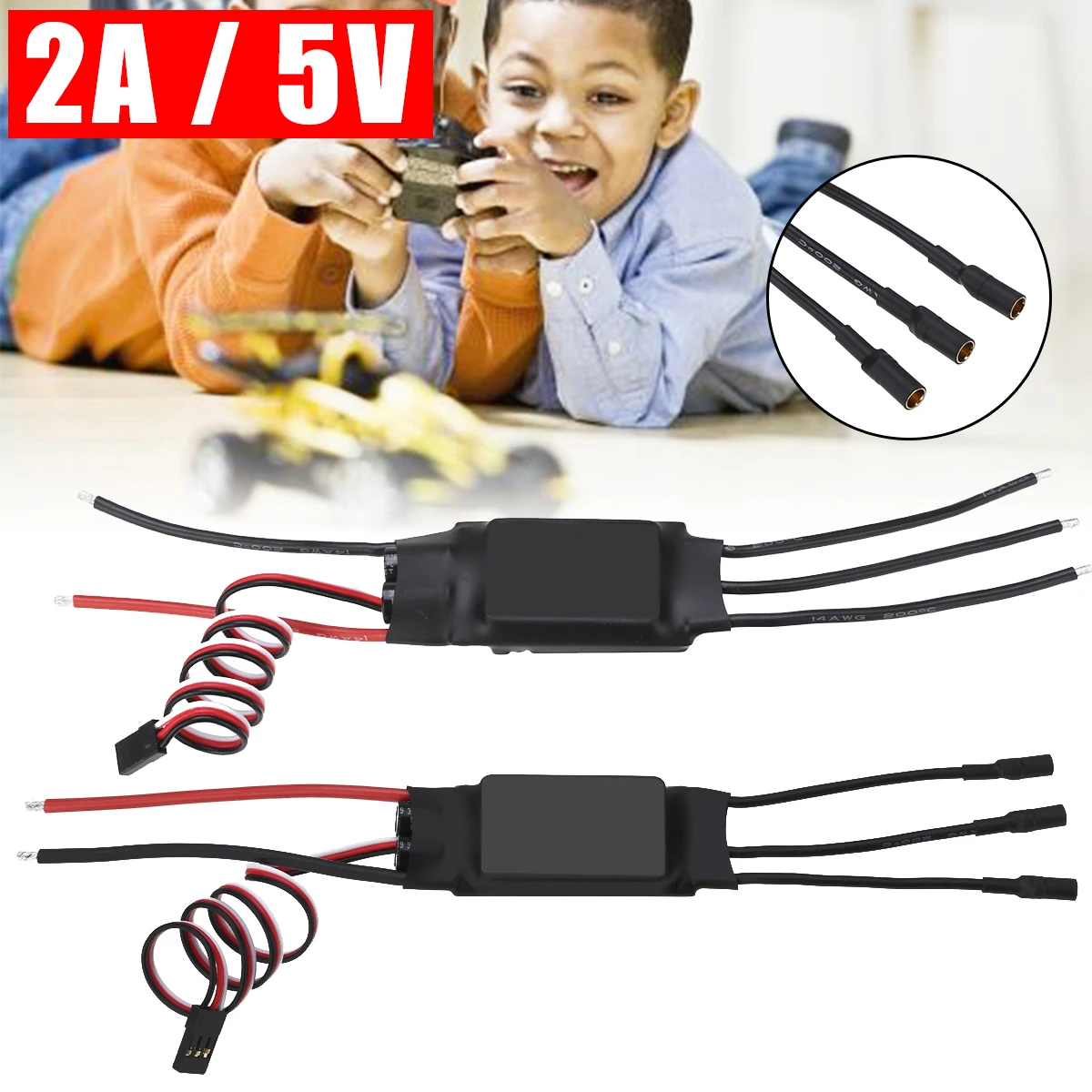 40A/60A/80A 5V Brushless ESC Speed Controller RC Electronic Speed Controller RC Parts Accessories
40A/60A/80A 5V Brushless ESC Speed Controller RC Electronic Speed Controller RC Parts Accessories