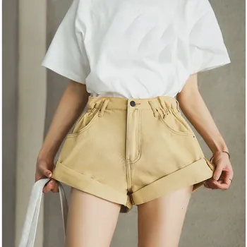 Summer High Waist White Denim Shorts Women Loose Wide Leg Shorts Elastic Waist Vintage Jeans Shorts
Summer High Waist White Denim Shorts Women Loose Wide Leg Shorts Elastic Waist Vintage Jeans Shorts