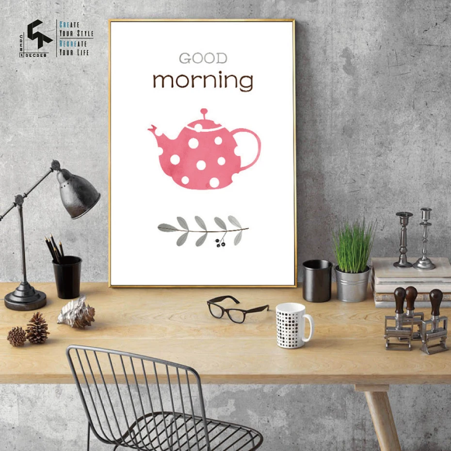 CREATE&RECREATE Coffee Poster Wall Art Canvas Painting Morning Poster And Print Decorative Pictures For Living Room CR1810114016
CREATE&RECREATE Coffee Poster Wall Art Canvas Painting Morning Poster And Print Decorative Pictures For Living Room CR1810114016